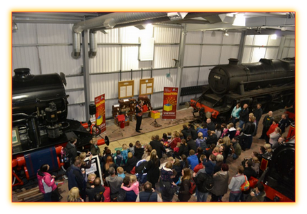 david oakley magician at severn valley railway